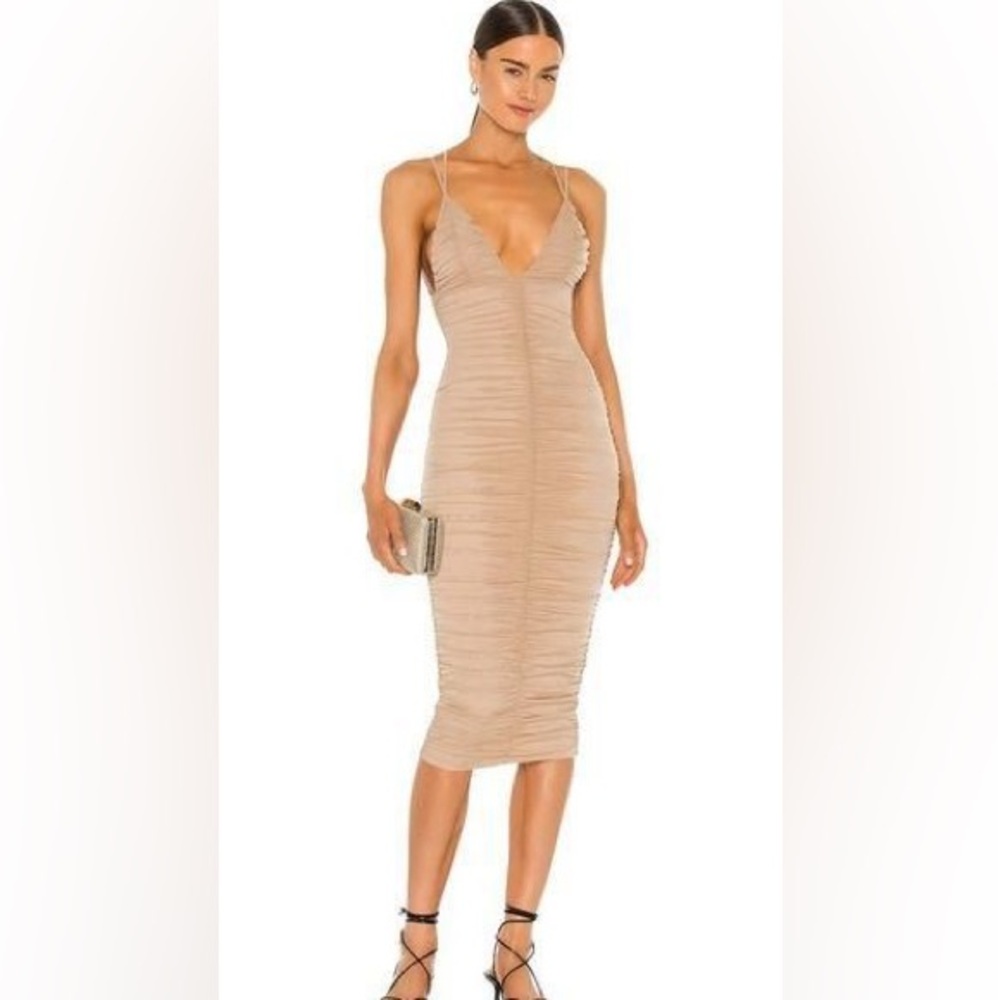 Michael Costello Fiji midi dress